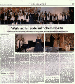 Chamer Zeitung am 23.12.2014