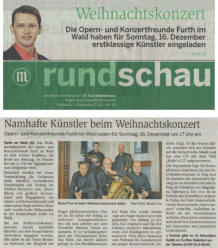 Weihnachtskonzert 16.12.2018