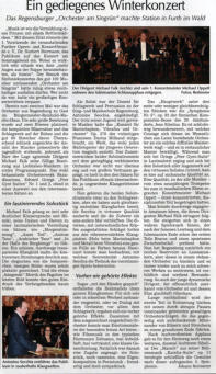 Winterkonzert am 25.2.2018